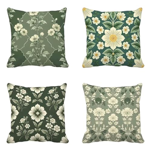 クッションカバー 80x80cm 4枚セット,上質 Soft 両面 座布団カバー